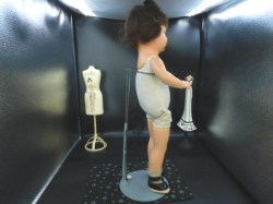 mama doll check dress nude a